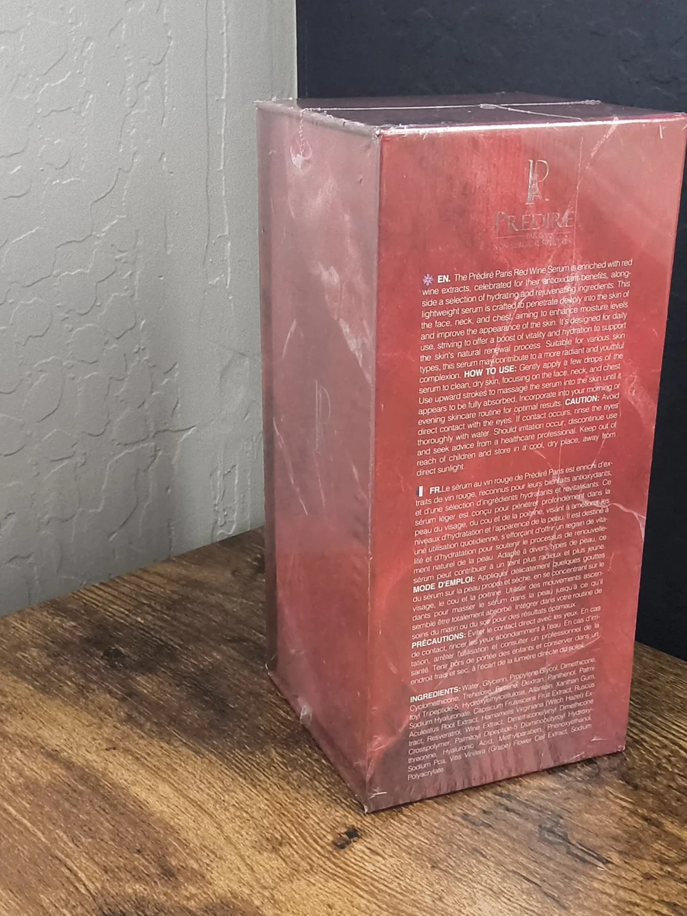 Red Wine Intensive Serum for Face, Neck & Chest - Red